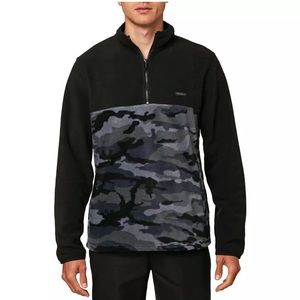 NWT O’Neill Men’s Traveler Conway Quarter Zip Camouflage Fleece Pullover Large